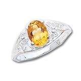 Sterling Silver Citrine ring