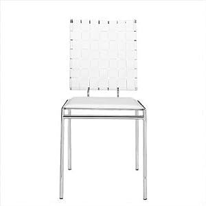 Criss Cross Chair, White. Package of 4 by