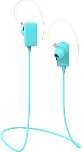 CatBee"isports" Series rechargeable Mini sweatproof updated V4.0 Wireless Bluetooth Headset Clear Voice and Echo Cancellation Headphones Business Headsets with insert Microphone for cellphone ipad PC (Skyblue)