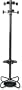 Magnuson Group LCT Space-Saving Costumer, Eight Knobs/Four Hooks, Steel, Black
