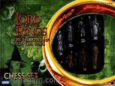 Lord of the rings Pewter & Bronze effect Chess set