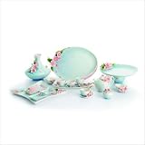 Kathy Ireland Home by Franz Collection FZ01XXX Cherry Blossom Floral Porcelain Tea Set