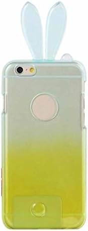 dzt1968 Lovely Gradient Cute Soft TPU Rabbit Ear Case Cover Sink For iphone 6 4.7 inch 1 Piece (E)