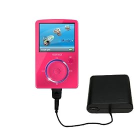 Emergency AA Battery Charge Extender for the Sandisk Sansa Fuze - Gomadic Brand w/ TipExchange Technology