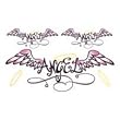 Angel Wings Glitter Temporary Tattoo 2.5x3.5
