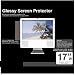 PCMICROSTORE 17w Inch Glossy Wide Screen LCD Monitor Protector Screen Shield With Wiping Cloth For Mac / PC