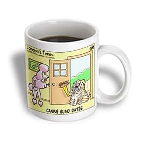 Canine Blind Date Shar-pie and Poodle - 11oz Mug by Blinds
