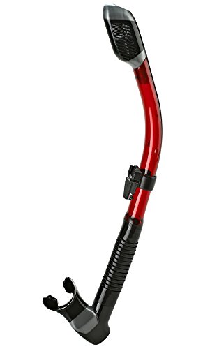 Phantom Aquatics Dry Snorkel, Black Red