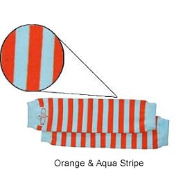 Click here to buy BabyLegs Orange Aqua Leg Warmers by BabyLegs.