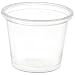Dart 100PC 1.7-Inch Top and 1.2-Inch Bottom Diameter 1.3-Inch Height 1-Ounce Conex Complements Plastic Clear Portion Container (Case of 2500)