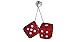 ManeKo Funky Large Size Dice Car Hanging Air Freshener Perfume For Car, Home, Office - Red Color RS.175.00