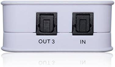 Chusheng New Arrival TOSLINK Digital Optical Audio 1x3 Splitter Signal Amplifier (SPDIF / Toslink 1 In to 3 Out)