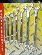 6 Pcs Flare Nut Wrench Set - Metric