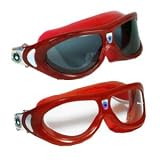 Aqua Sphere KIDS Seal 2 Pack Swim Goggles - Clear & Tint Lens w/Cherry Frames