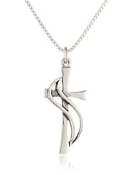 Bob Siemon Sterling Silver Wrapped Cross Pendant Necklace, 18"