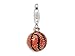 Amore LaVita(tm) Sterling Silver Black and Orange