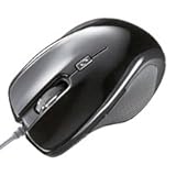 [サンワサプライ 1460193] ブルーテック有線マウス（ブラック）