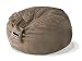 5 ft Earth Brown Large Foam Beanbag Chair SLACKER sack Microsuede sac love Microfiber Jumbo Size