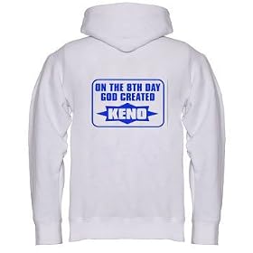 ON THE 8TH DAY GOD CREATED KENO Youth Zippered Hooded (Hoody Hoodie) Sweatshirt Fleece Jacket (Various Colors Avail)