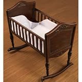 1 Piece Safety Cradle Bumper - Color: Ecru Poly/Cotton - Size: 18x36