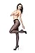 Miss O 40 Denier Open Crotch Pantyhose-XXL-Black