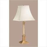 Corinthian Table Lamp with Classic Pagoda Shade in Satin Brass Shade Color: Vanilla