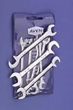 7-Piece Metric Open-End Wrench Set - Mini Wrench Sets, Aven Tools - Model 47743-110 - Each