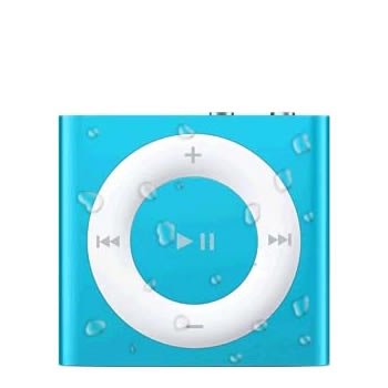 AudioFlood Waterproof iPod Shuffle Blue 5th Gen