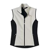 Greyhound Fawn Ladies' High Tec Vest, Bone Zipper Pull and Embroidered image
