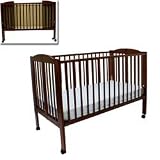 Dream On Me Full Size Folding Crib - Cherry