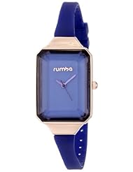 RumbaTime Womens 17769 Union Gem Analog Display Japanese Quartz Blue Watch