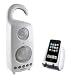 Wireless Waterproof Shower Speaker With Dock Transmitter --- Connect Your Radio, Ipod Touch, iPhone,
