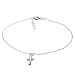 Jewelry : Sterling Silver Anklet w/ Cross Charm