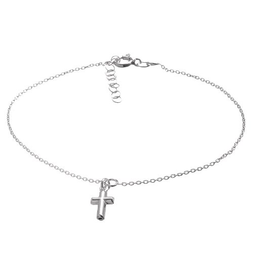 Childrens Toyshop  Jewelry : Sterling Silver Anklet w/ Cross Charm