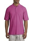 Upscale Men's Silk Touch Pique Knit Sport Shirt - Tropical Pink