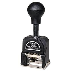 GBC9806450 Royall Economy Numbering Machine, Type Size E, 6 Wheels