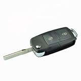 2 Buttons Remote Flip Key Shell For VW Passat Golf No Chips Inside