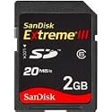 SanDisk 2GB Extreme III SD Memory Card (SDSDX3-002G, Bulk Package)