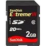 SanDisk 2GB Extreme III SD Memory Card (SDSDX3-002G, Bulk Package)
