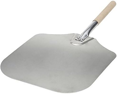 Pizza Supply 14-Inch x 16-Inch Aluminum Pizza Peel with Wood Handle