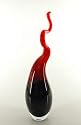 Murano Glass Vase Mouth Blown Art Rainbow Flame Scuplture X372N Large