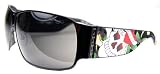 NEW ED HARDY SUNGLASSES EHS 012 GUNMETAL TATOO AUTH