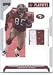 2007 Playoffs NFL Playoffs Preview Bonus Jerseys Red #B6 Vernon Davis - San Francisco 49ers (Piece of Authentic Game-Worn Jersey) (Football Cards)