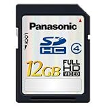 Panasonic RP-SDM12GU1K 12GB High Speed 10MB/s Class 4 SDHC Memory Card