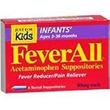 Feverall Infant Acetaminophen Suppositories 80 Mg - 6 ea