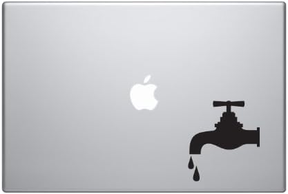 Industry #14 - Water Tap Faucet Spigot Valve Plumbing - 5 inch Black Vinyl Decal Sticker for Cars, Laptops, and Windows – Durable, Weatherproof, Easy to Apply