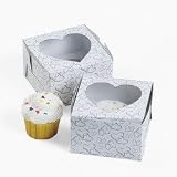 12 Two Hearts Cupcake Boxes