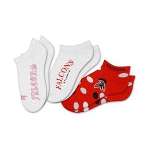 Buy For Bare Feet Atlanta Falcons Ladies Socks (3 Pack) - Atlanta Falcons Medium