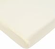 American Baby Company 100% Cotton Value Jersey Knit Fitted Pack N Play Playard Sheet, Ecru