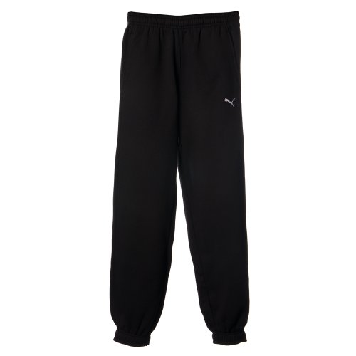 PUMA Jungen Jogginghose ESL Sweat, closed Organic Cotton, black, 128, 812027 01